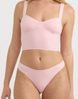 Organic Basics - Core Icon Brazilian Briefs - Marshmallow Pink -