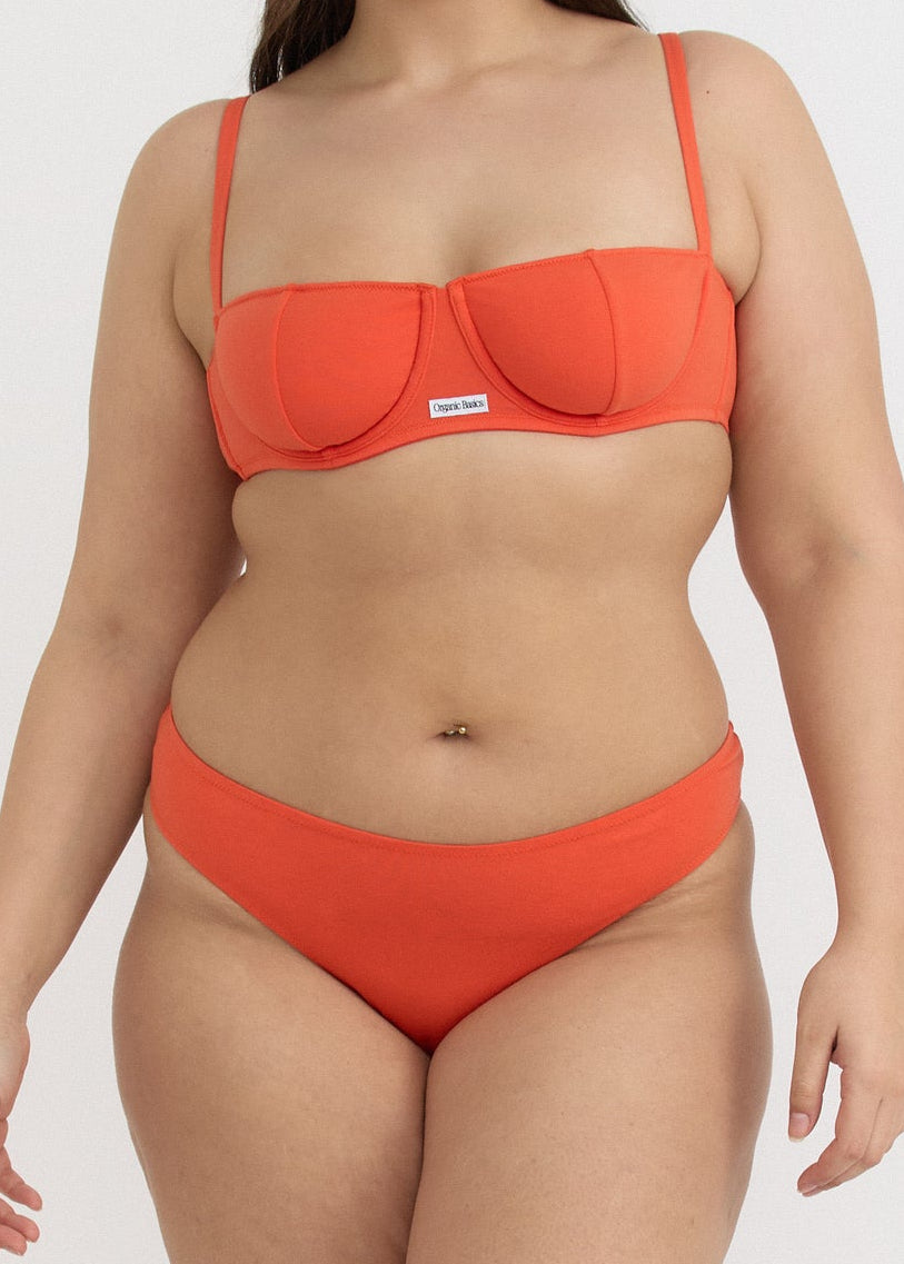 Organic Basics - Core Icon Brazilian Briefs - Vibrant Red -