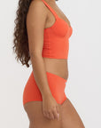 Organic Basics - Core Icon Shorty - Vibrant Red -