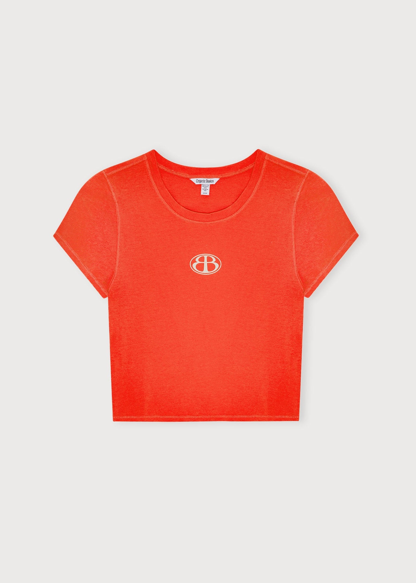 Organic Basics - Core Butterfly Baby Tee - Vibrant Red -