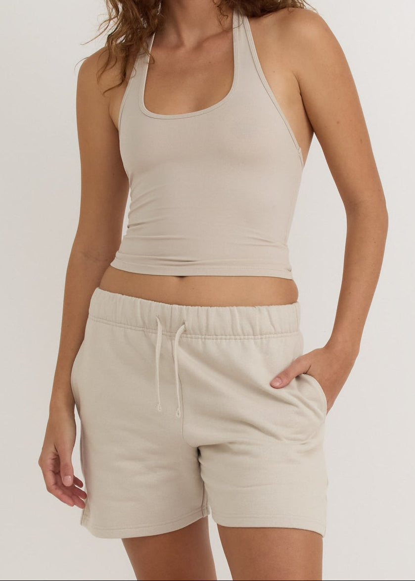 Organic Basics - Core Halter Top - Sandstone -