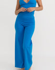 Organic Basics - Core Straight Leg Pants - Azure Blue -