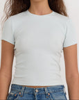 Organic Basics - Core Rib Tee - Dewdrop -
