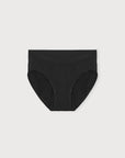 Organic Basics - Smooth Hi-Leg Briefs 5-Pack - Black -