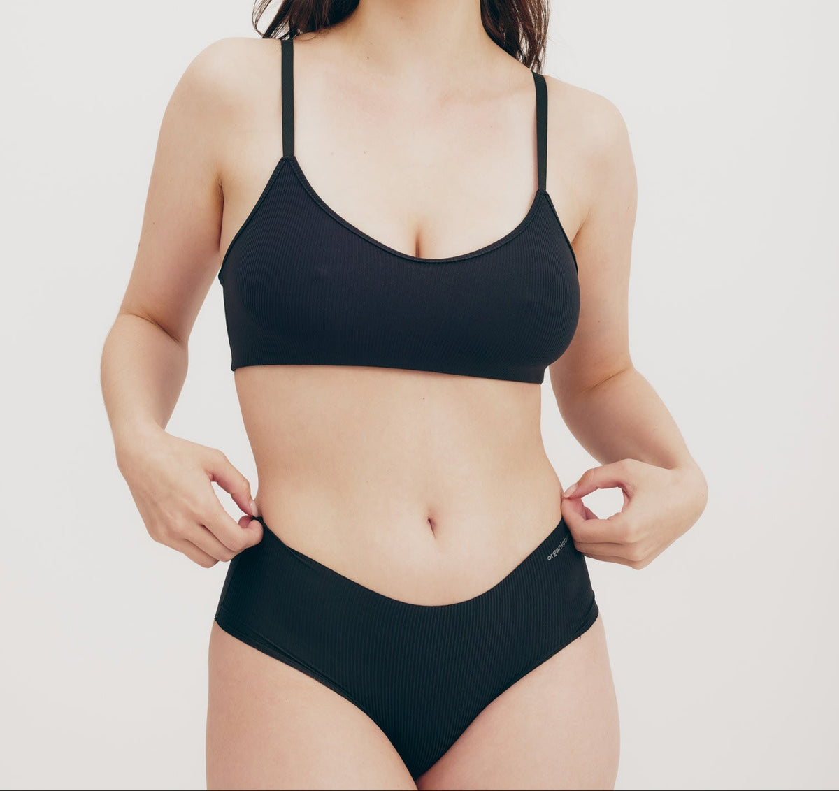 Organic Basics - Naked Rib Bralette - Black -
