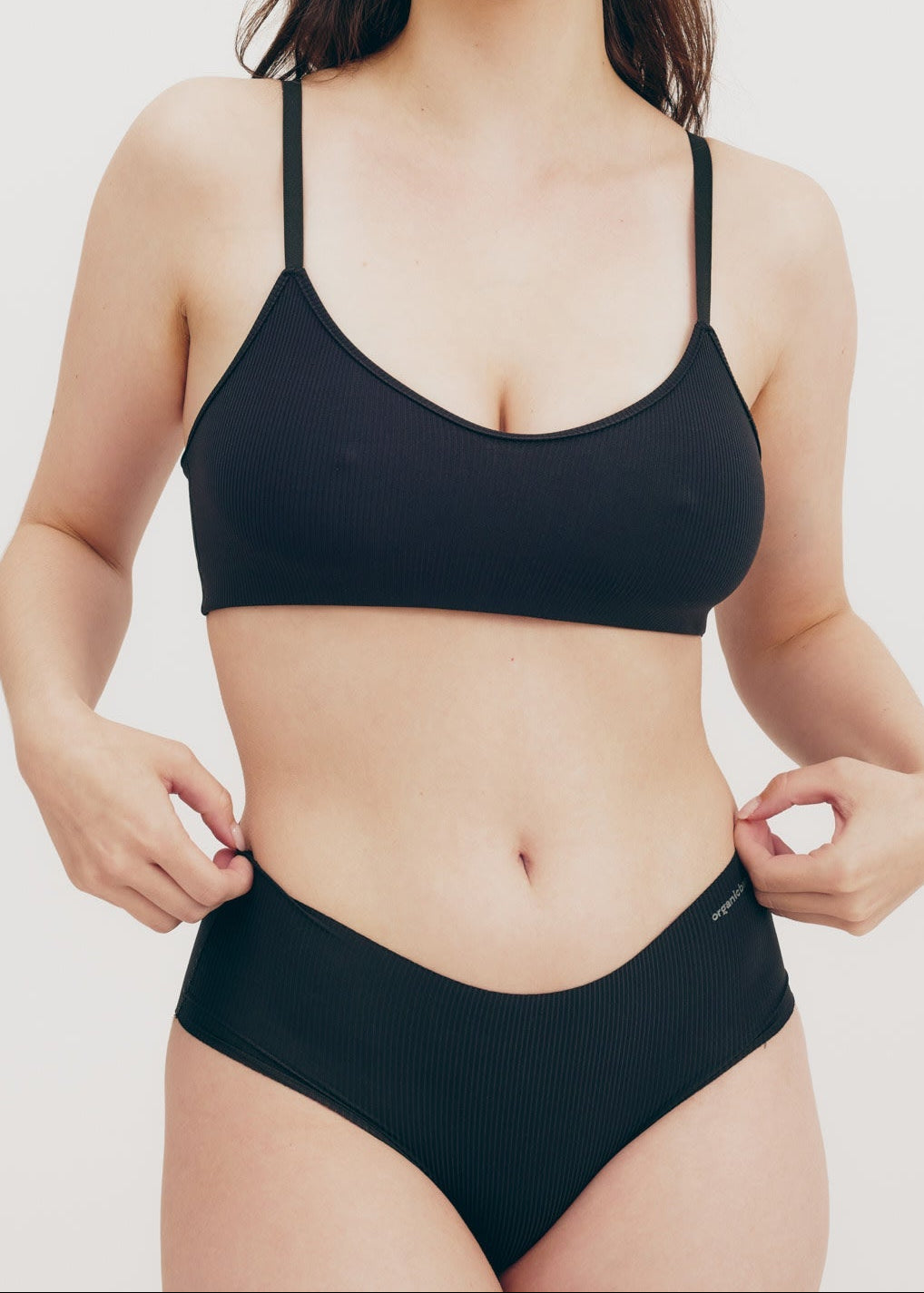Organic Basics - Naked Rib Hipster - Black -