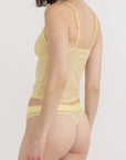 Organic Basics - Mesh Cami - Light Lemon -