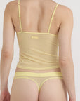 Organic Basics - Mesh Cami - Light Lemon -