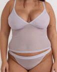 Organic Basics - Mesh Cami - Soft Lilac -