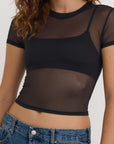Organic Basics - Mesh Tee - Black -