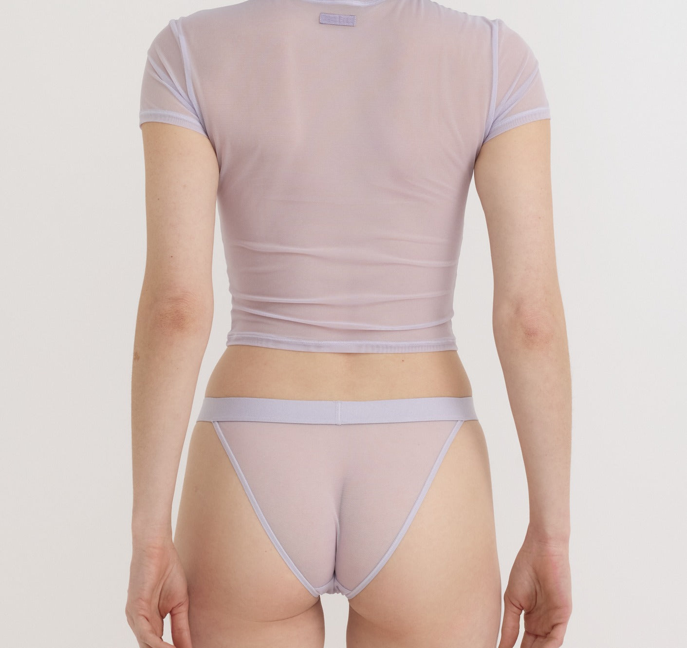 Organic Basics - Mesh Tee - Soft Lilac -