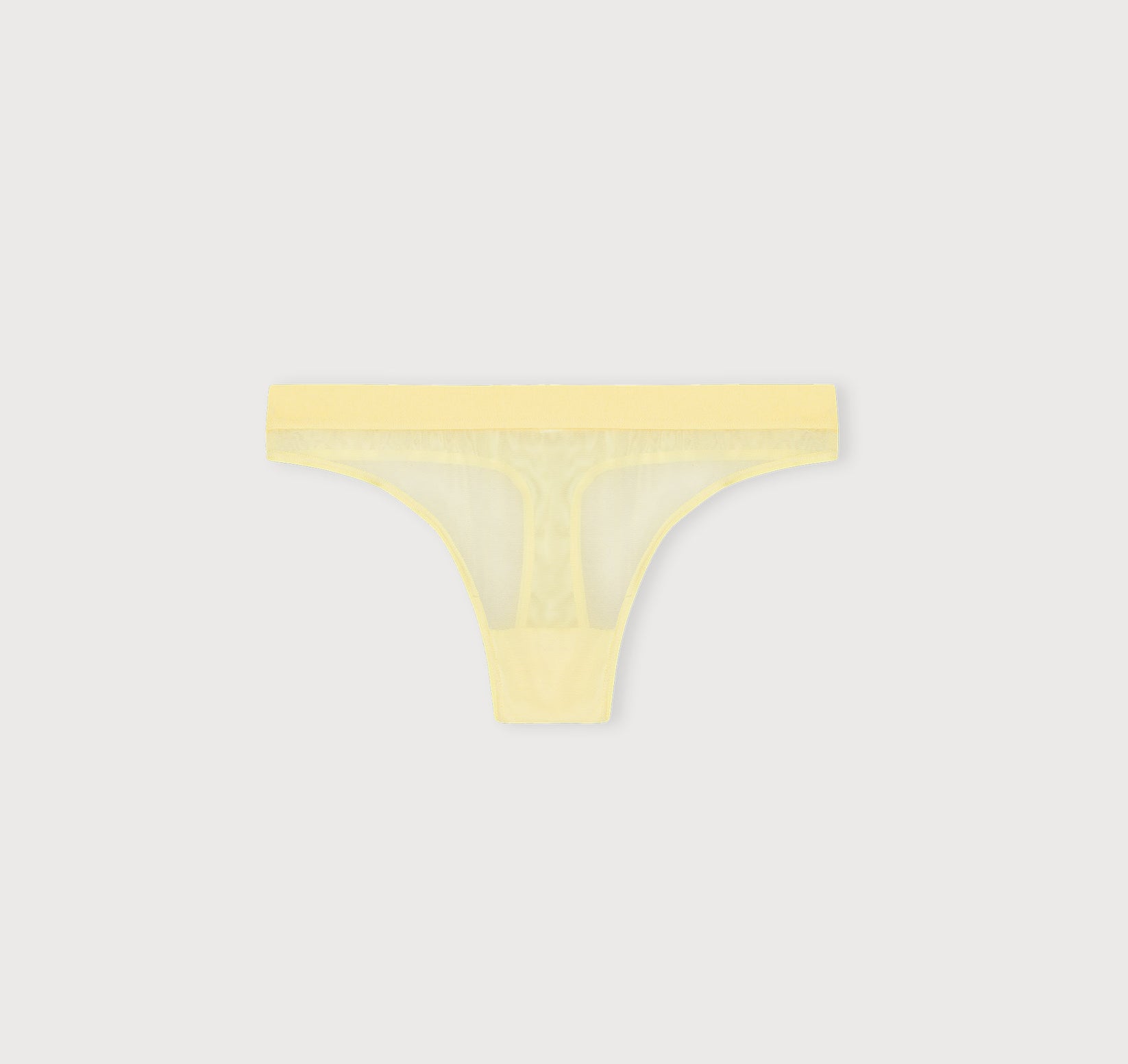 Organic Basics - Mesh Thong - Light Lemon -
