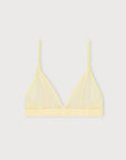 Organic Basics - Mesh Triangle Bralette - Light Lemon -