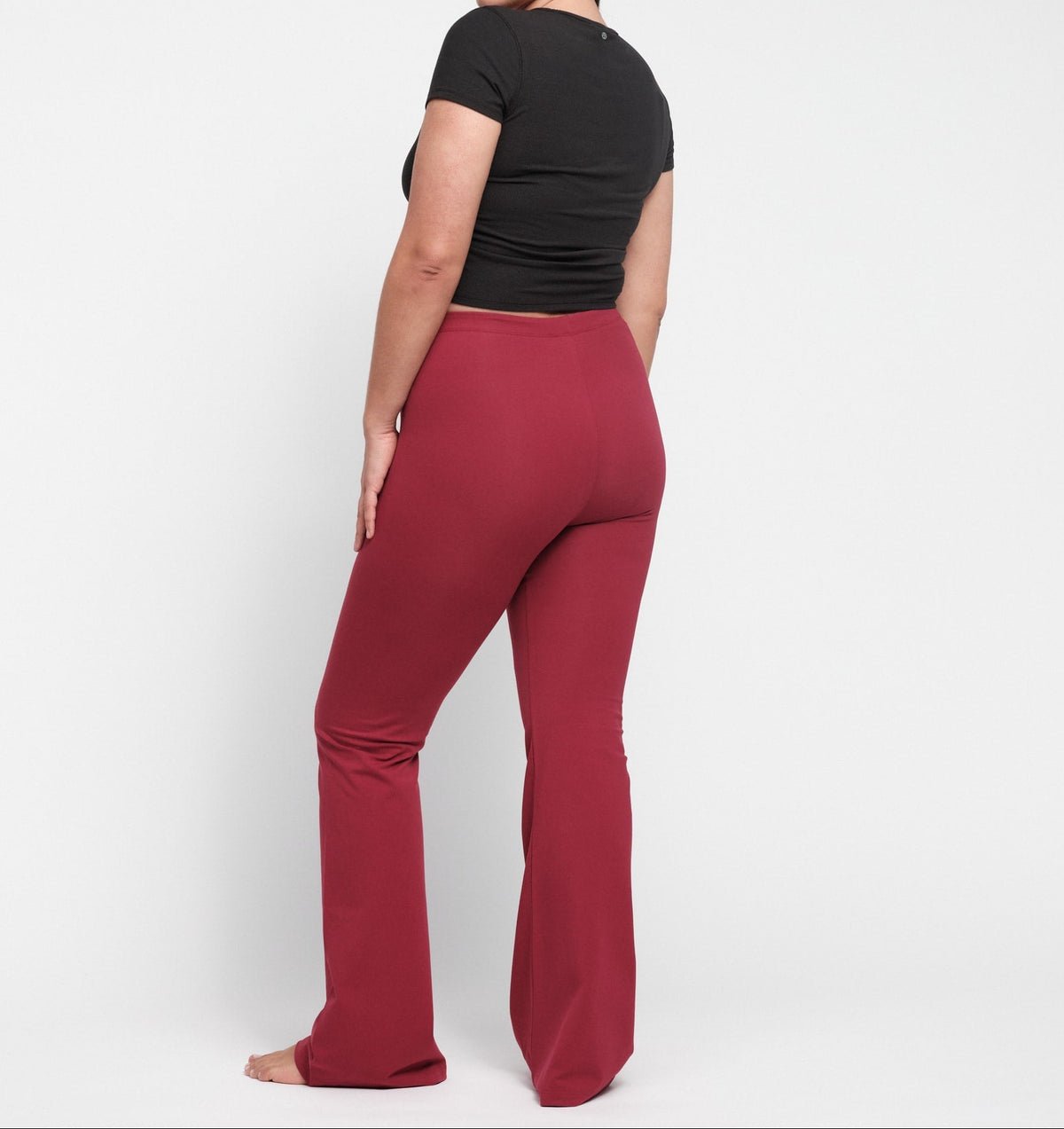 Organic Basics - Active Rib Ruched Tee - Black -