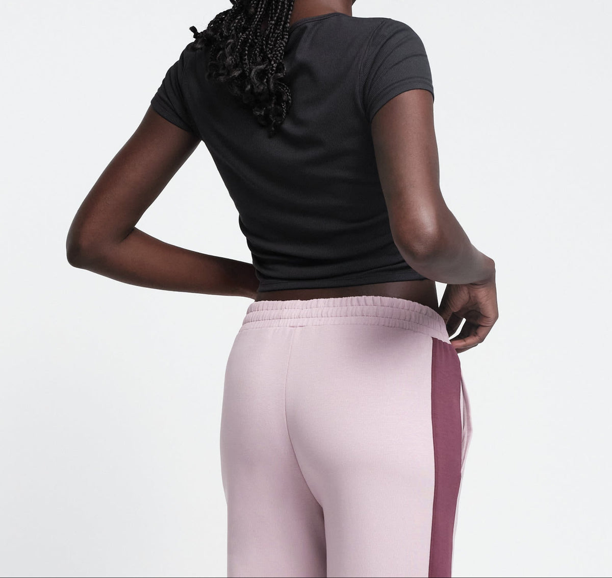 Organic Basics - Active Rib Ruched Tee - Black -