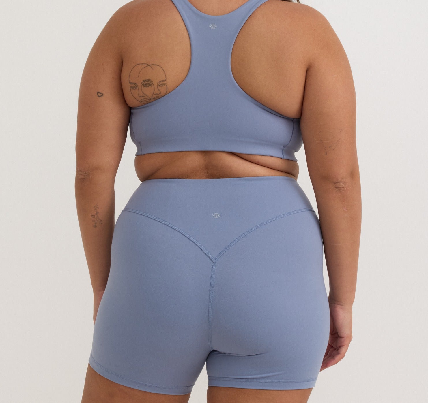 Organic Basics - Active Run Shorts - Misty Blue -