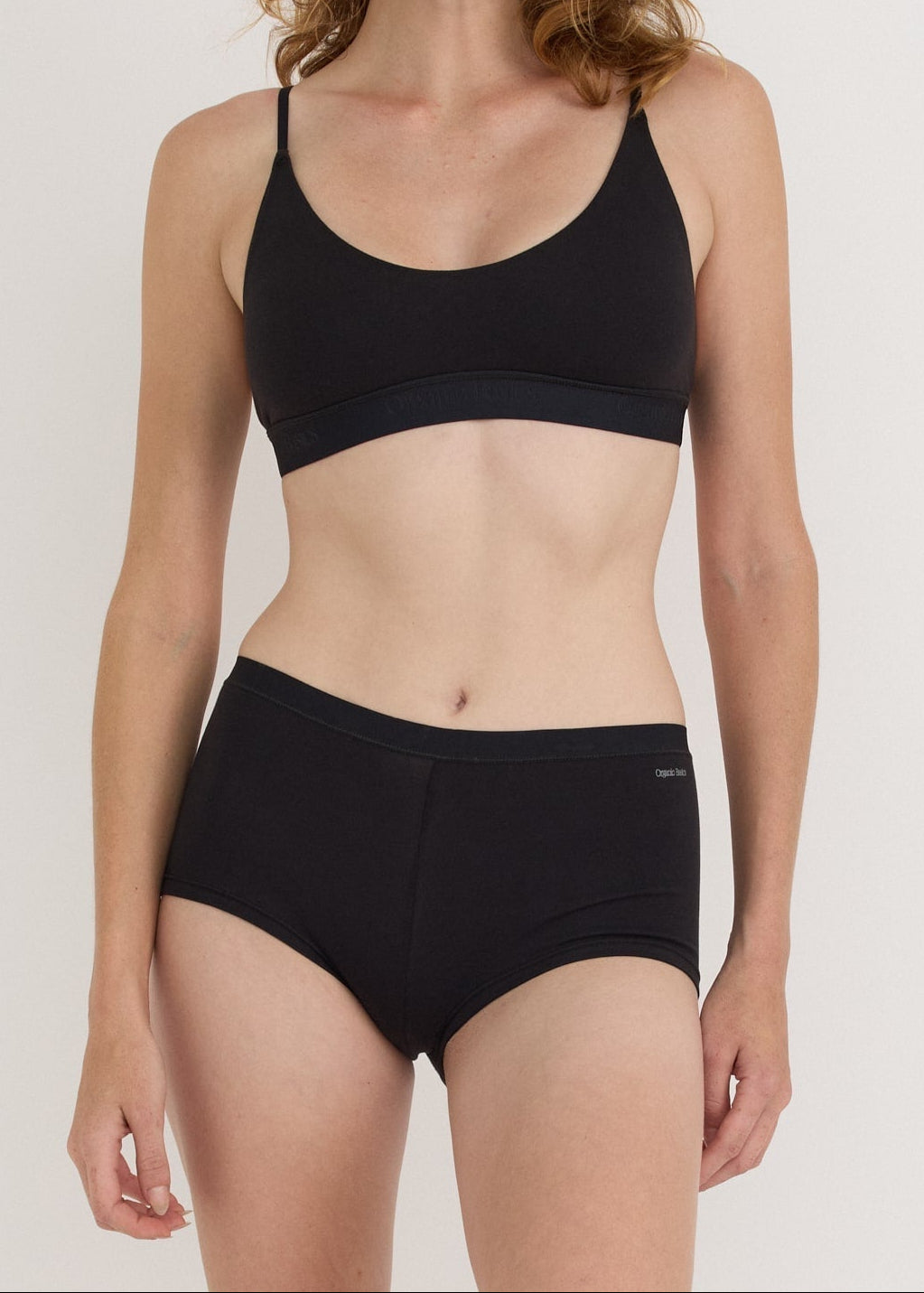 Organic Basics - Core Open Back Scoop Bralette - Black -