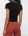 Organic Basics - Soft Knit Polo - Black -