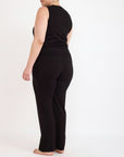 Organic Basics - Soft Knit Straight Leg Pants - Black -