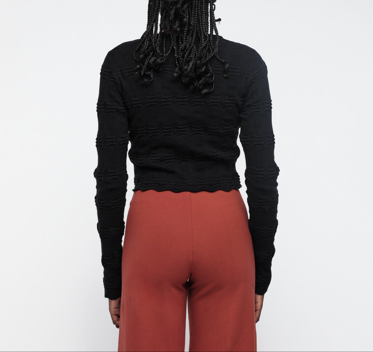Organic Basics - Soft Knit Textured Cardigan - Black -