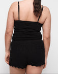 Organic Basics - Soft Knit Textured Shorts - Black -