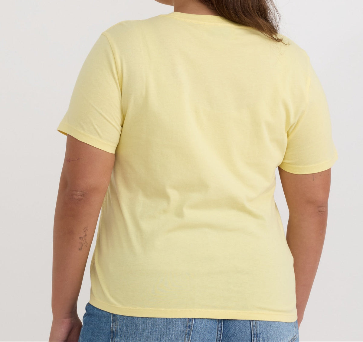 Organic Basics - True Regular Tee - Light Lemon -