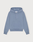 Organic Basics - Weekend Crop Hoodie - Misty Blue -
