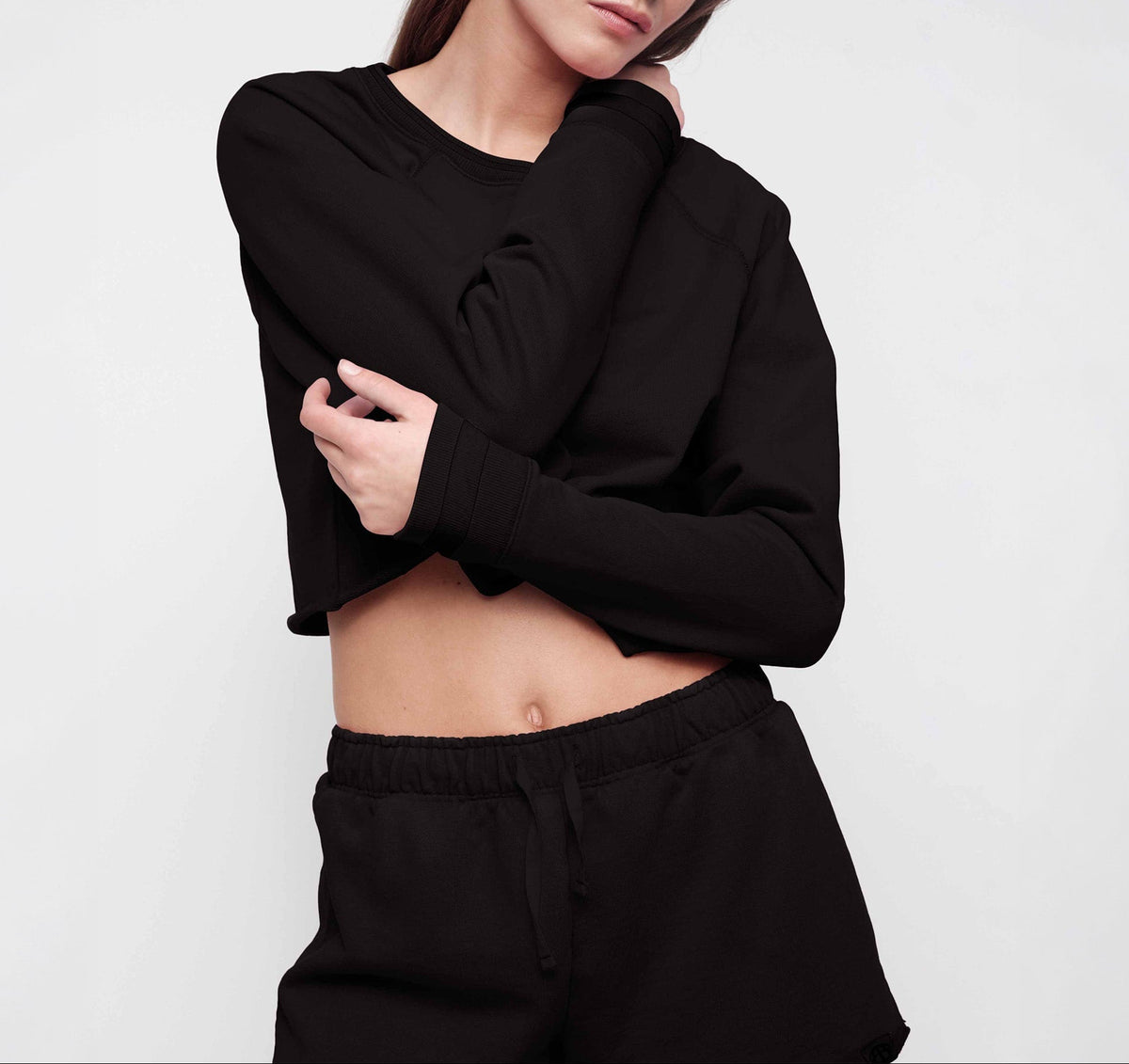 Organic Basics - Weekend Vintage Crewneck - Vintage Black -