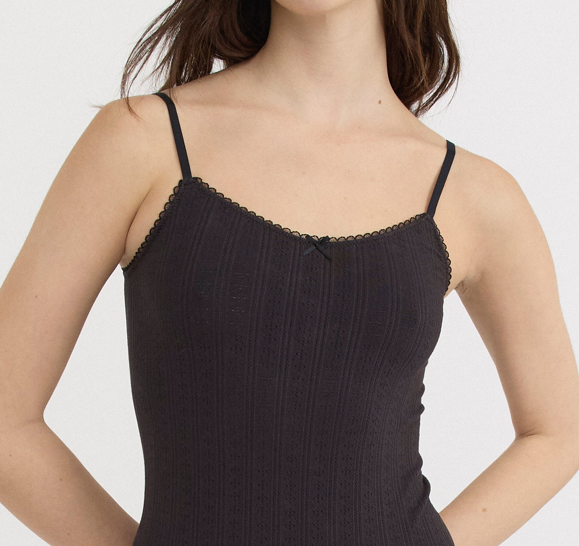 Organic Basics - Pointelle Bodysuit - Black -