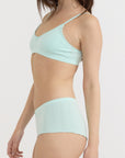 Organic Basics - Pointelle Bralette - Soft Blue -