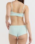 Organic Basics - Pointelle Bralette - Soft Blue -