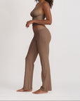 Organic Basics - Pointelle Top - Clay -