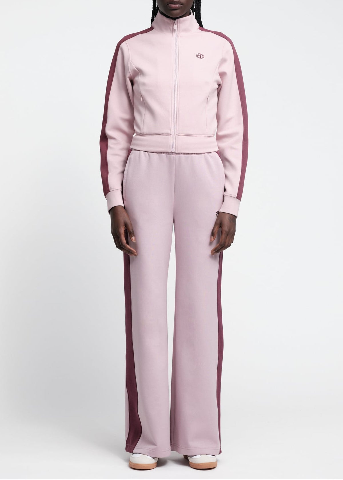 Organic Basics - Track Straight Leg Pants - Vintage Pink -