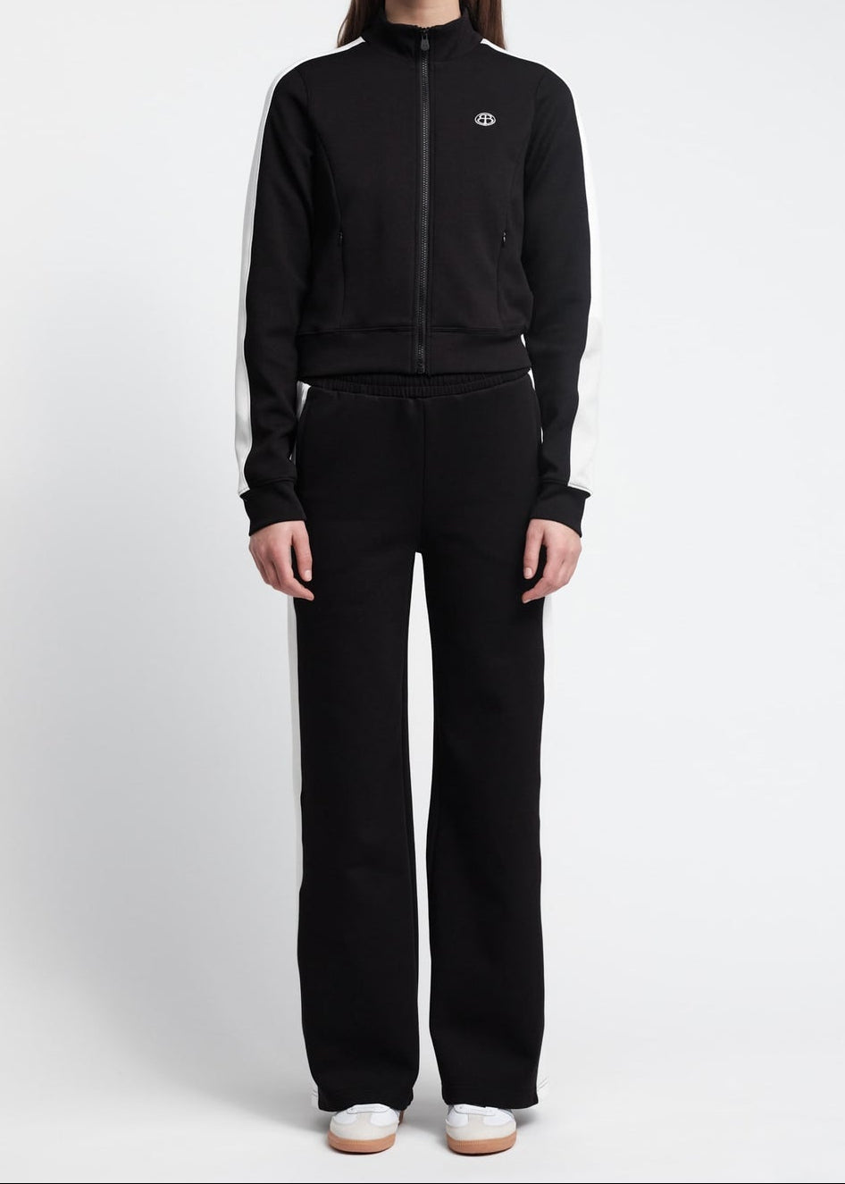 Organic Basics - Track Zip Up Jacket - Black -