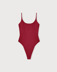 Organic Basics - Swim Open Back One-Piece - Hibiscus Kiss -