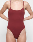 Organic Basics - Swim Open Back One-Piece - Hibiscus Kiss -