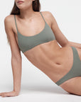 Organic Basics - Swim Scoop Bikini Top - Seaweed -