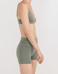 Organic Basics - Flex Foldover Shorts - Seaweed -