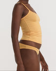 Organic Basics - Soft Touch Veil Cami - Caramel -