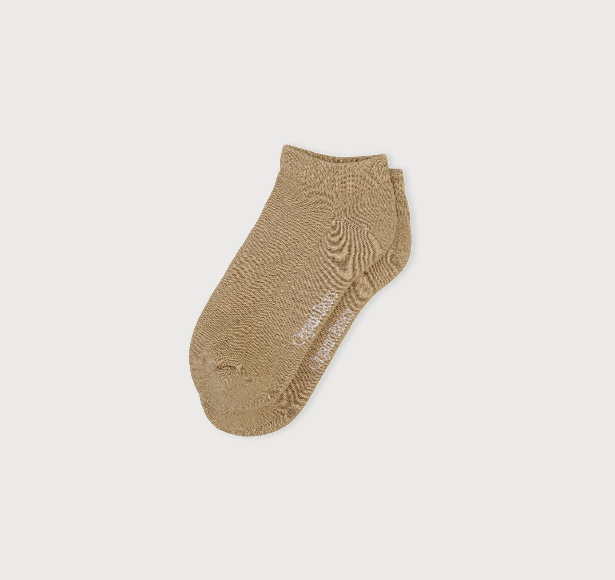 Organic Basics - Core No Show Socks 3-pack - Hazelnut -