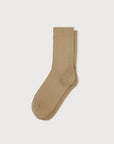 Organic Basics - Core Crew Rib Socks 3-Pack - Hazelnut -