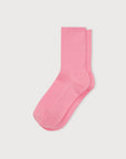 Organic Basics - Core Crew Rib Socks 3-Pack - Tulip Pink -
