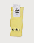 Organic Basics - Core Logo Crew Socks 3-Pack - Elderflower Green -