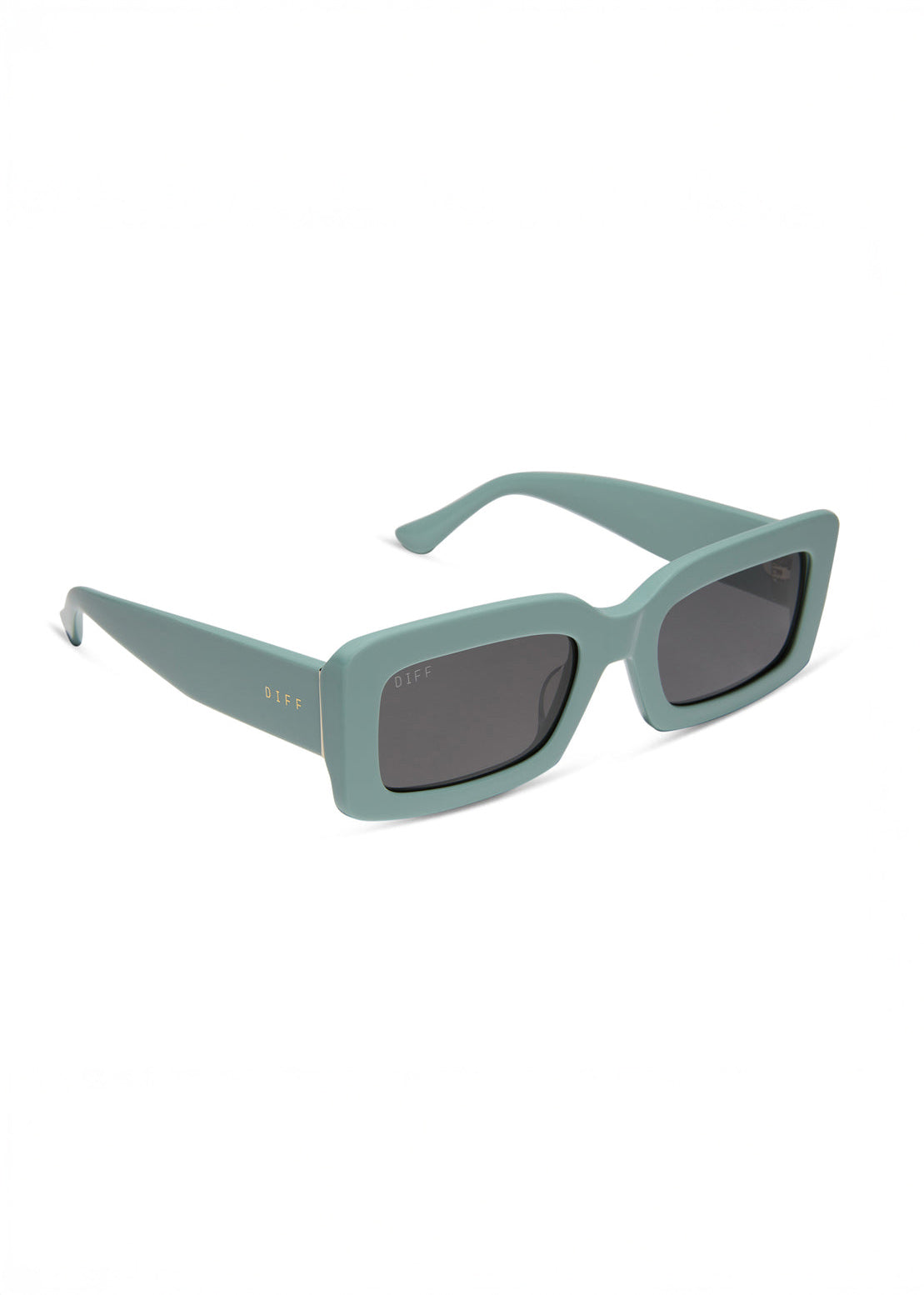 DIFF Eyewear - Indy Sunglasses - Steel Teal Grey -