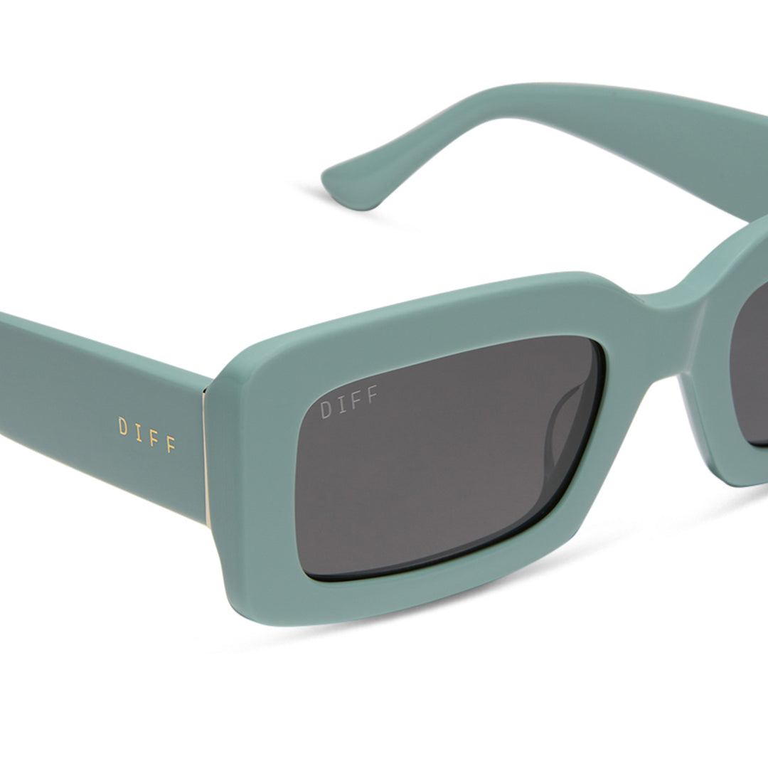 DIFF Eyewear - Indy Sunglasses - Steel Teal Grey -