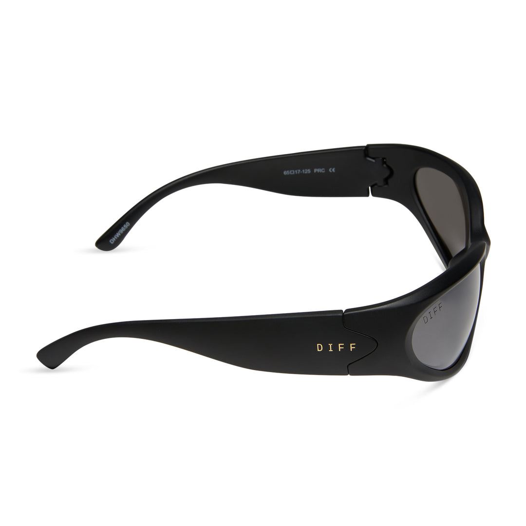 DIFF Eyewear - Side Out Sunglasses - Matte Black -