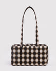 Baggu - Nylon Bowler Bag - Blurred Gingham Brown -