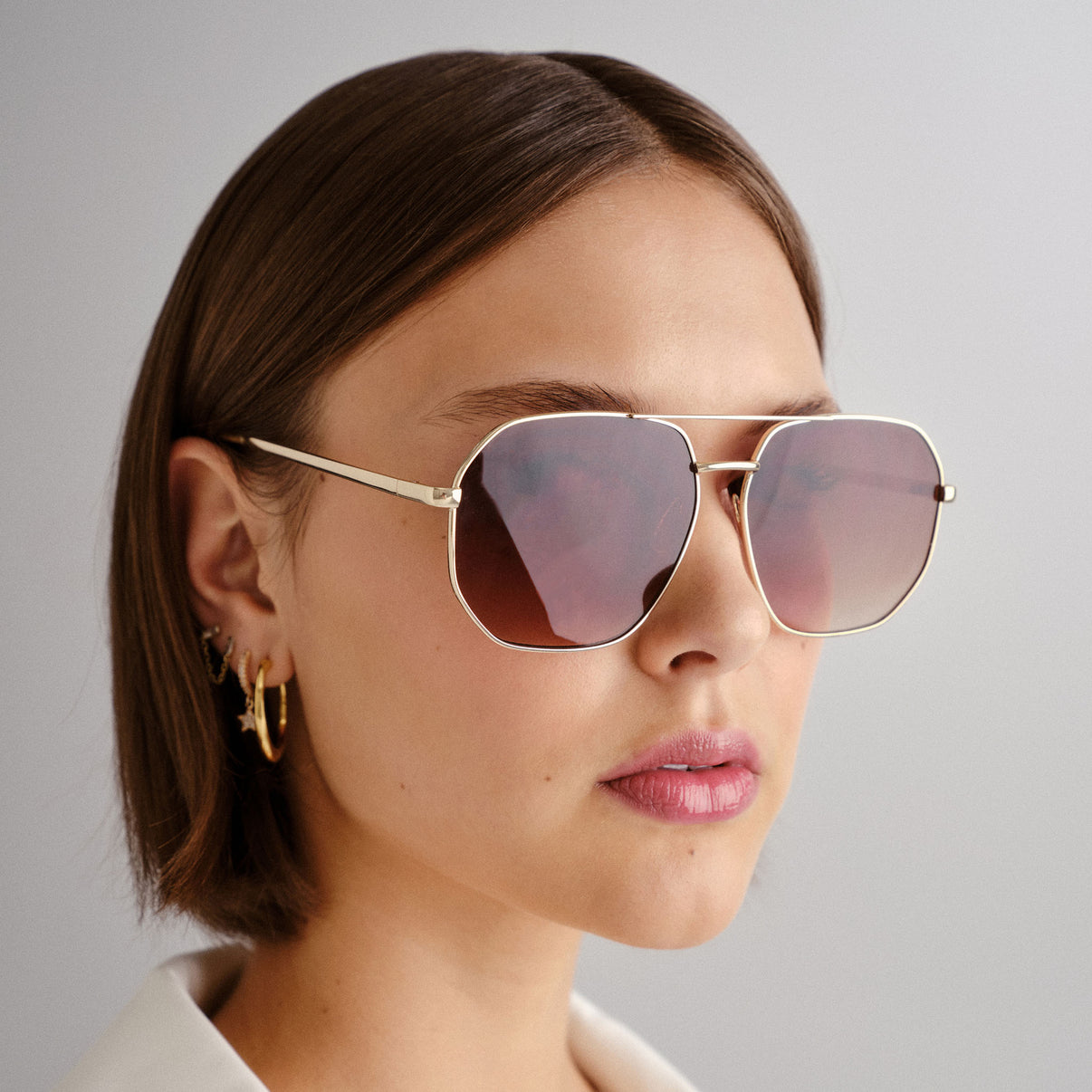 Aire - Corvus Sunglasses - Gold/Dark Tort -