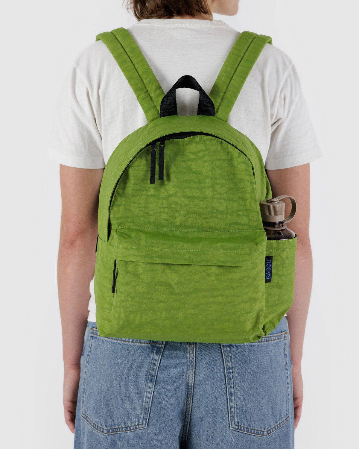 Baggu - Medium Nylon Backpack - Green Juice -