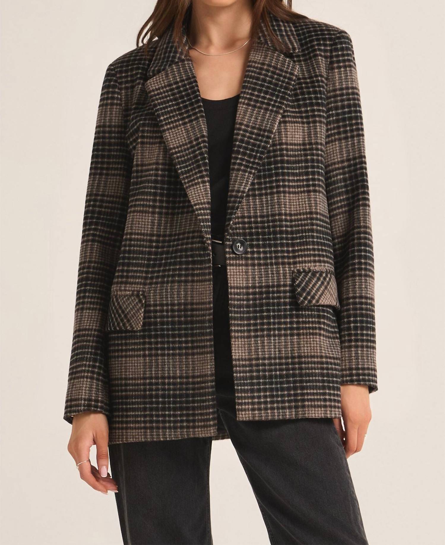 Kingston Relaxed Plaid Blazer